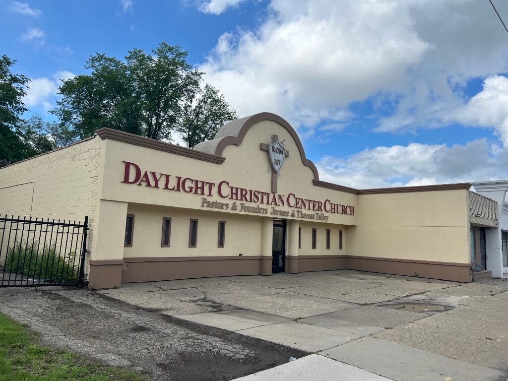 Daylight Christian Center Church - 15831-15837-15841 W 7 Mile Rd, Detroit, Michigan 48235 | Real Estate Professional Services